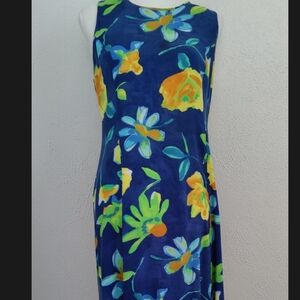 Bold Floral Vintage Sun Dress